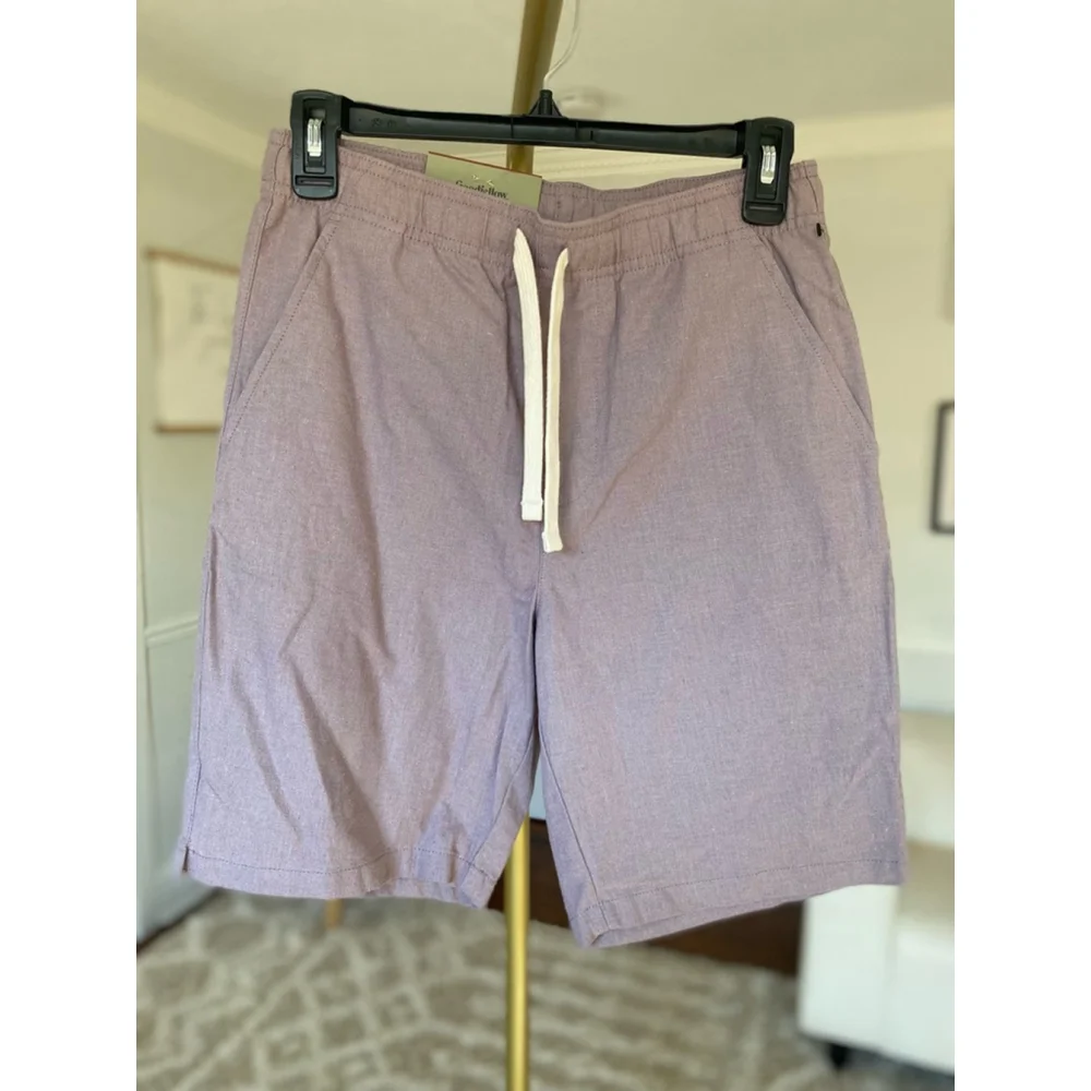 Goodfellow & Co Linen Shorts Purple Summer Spring Beach Wedding Boho Travel Cool